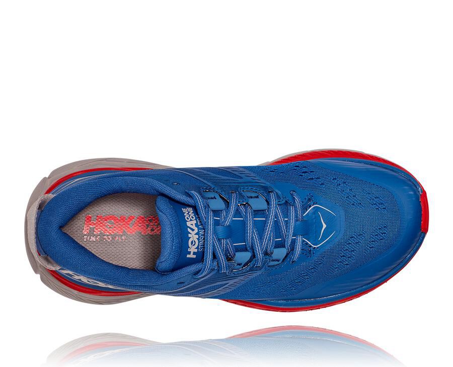 Tenis Hoka One One Trail Hombre Azules - Stinson Atr 6 - MWXK49082